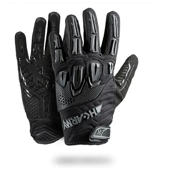Guantes HK Army Hardline Armored - Blackout (Full Finger)