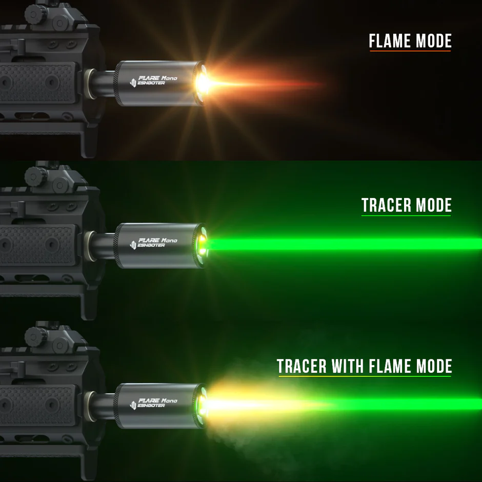 3 Mode Options Switch Modes during gameplay, adapting to situations or experimenting with effects, without taking it off.