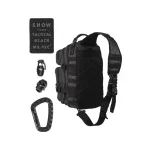 MOCHILA BANDOLERA MILTEC LG tactical black
