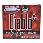 Pack de 5 cartuchos de CO2 Diablo de 12 gramos para réplicas de airsoft