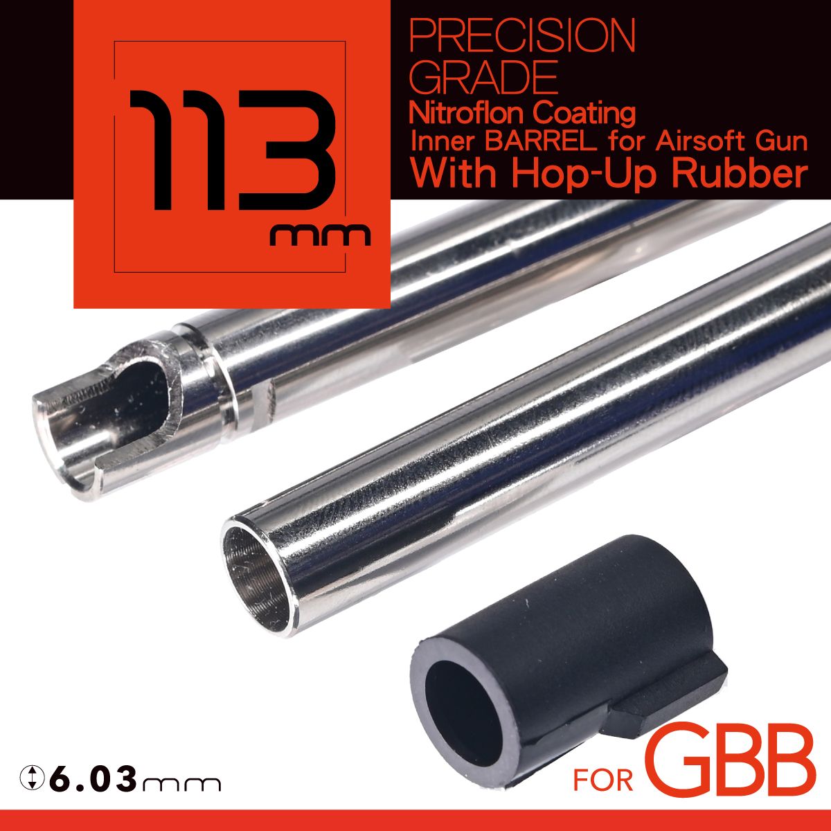 Unicorn Airsoft GBB 113mm 6.03mm Inner Barrel