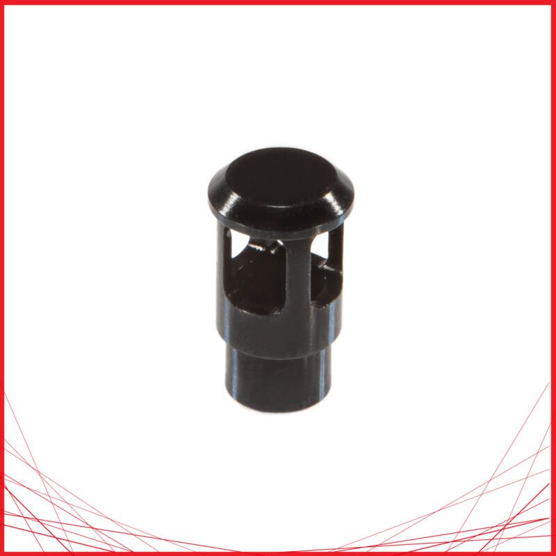 Unicorn Airsoft MWS Power Nozzle Valve High Black instalado en una réplica de airsoft