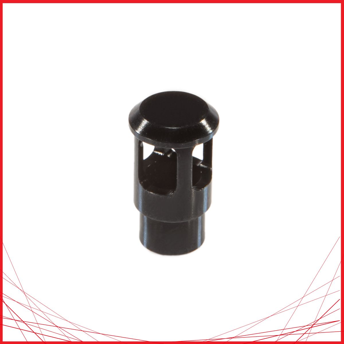 Unicorn Airsoft MWS Power Nozzle Valve High Black instalado en una réplica de airsoft
