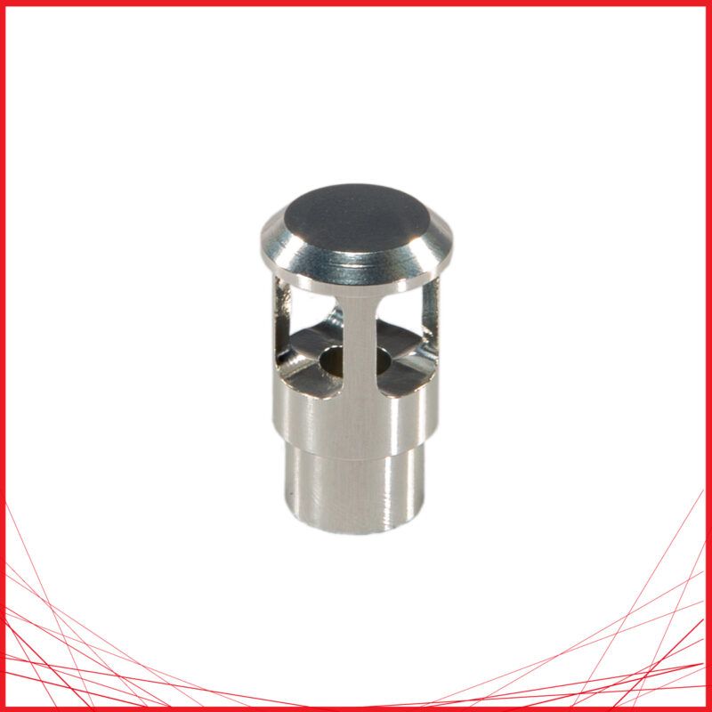 Unicorn Airsoft MWS Power Nozzle Valve Low Silver instalado en una réplica de airsoft